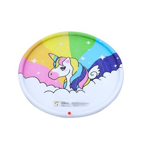 Große quadratische Sprinkler- und Spritzwasser-Spielmatte, Sprinkler-Spritzpad, Sommerspray, aufblasbares Wasserspielzeug for Kinder, Hunde, Haustiere und Familienaktivitäten im Garten(E) von Glenmi