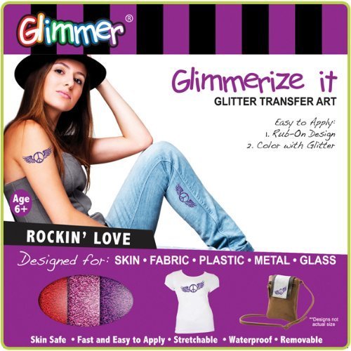 Glimmerize It - Glitter Transfer Art - Rockin' Love by Glimmer Body Art Glimmerize It - Glitter Transfer Art - Rockin' Love by Glimmer Body Art von Glimmer Body Art