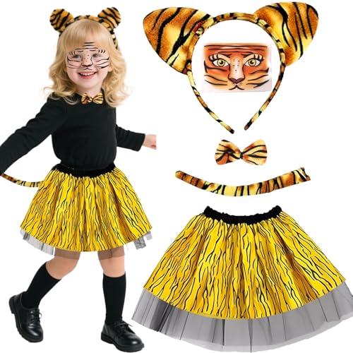 Glirop 5-teiliges Tierkostüm für Kinder (Tiger) von Glirop