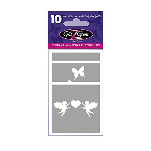 Temporär-Tattoo-Schablonen-Set: "Flügelwesen"-Tattoos für Kinder, Jugendliche & Erwachsene von GlitZGlam