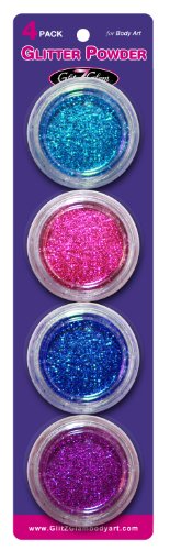 Glitter-Tattoo-Nachfüllpackung: "Popular Four" Extragroßes Glitter für Temporäre Tattoos & Body-Art für Kinder Glitter-Tattoo-Nachfüllpackung: "Popular Four" Extragroßes Glitter für Temporäre Tattoos & Body-Art für Kinder von GlitZGlam