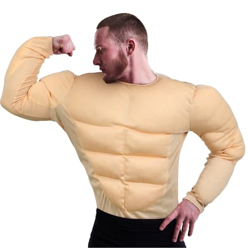 Glitopper Erwachsenen-Muskelanzug, Kostüme, Muskelshirt, Halloween-Kostüm für Herren, gefälschte Muskeln, Anzug für Halloween, Cosplay, Verkleidungsparty Glitopper Erwachsenen-Muskelanzug, Kostüme, Muskelshirt, Halloween-Kostüm für Herren, gefälschte Muskeln, Anzug für Halloween, Cosplay, Verkleidungsparty von Glitopper