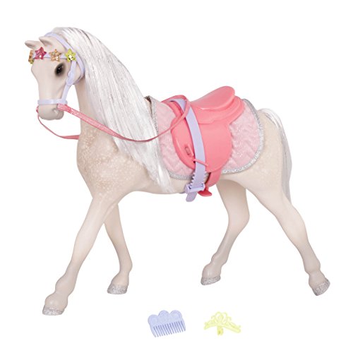 Glitter Girls Glitzer Pferd mit Diadem – Puppenzubehör für 36 cm Puppen mit Zaumzeug, Sattel, Haarspangen – Schimmel Stute und Accessoires, Spielzeug für Kinder ab 3 Jahren Glitter Girls Glitzer Pferd mit Diadem – Puppenzubehör für 36 cm Puppen mit Zaumzeug, Sattel, Haarspangen – Schimmel Stute und Accessoires, Spielzeug für Kinder ab 3 Jahren von Glitter Girls
