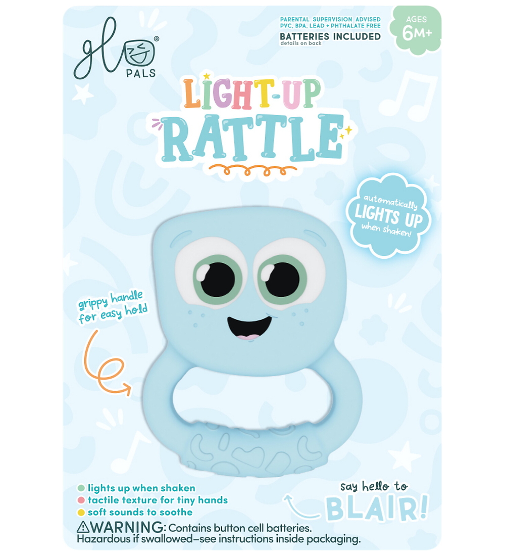 Glo Pals Rassel m. Licht - Blue - Glo Pals - One Size - Rasseln von Glo Pals