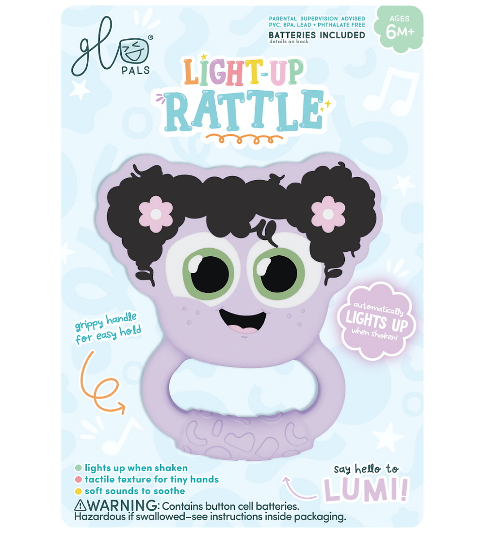 Glo Pals Rassel m. Licht - Purple - Glo Pals - One Size - Rasseln von Glo Pals