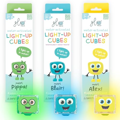 Glo Pals Wasseraktivierte Leuchtwürfel Bundle für sensorisches Spielen - 12 Pack (Außergewöhnliche Erde) von Glo Pals