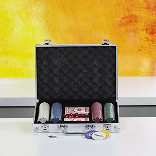 Global Gizmos 50520 200-teiliges Poker-Set / 4g Chips/enthält Chips, Würfel & Karten/tragbare Tragetasche im Casino-Stil/Texas Hold'em, Blackjack und mehr Global Gizmos 50520 200-teiliges Poker-Set / 4g Chips/enthält Chips, Würfel & Karten/tragbare Tragetasche im Casino-Stil/Texas Hold'em, Blackjack und mehr von Global Gizmos