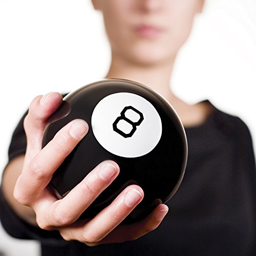 Global Gizmos 50970 Magic Eight 8 Ball/Kinder Erwachsene Familienspaß/Zuhause oder Büro/Frage-& Antwortspiel, Schwarz, S von Global Gizmos