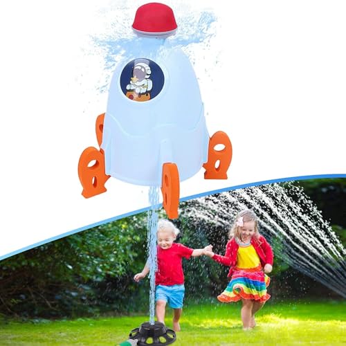 Wasserspielzeug Kinder Outdoor Spielzeug für Kinder, Sommer Wassersprüh Rakete Sprinkler mit Schlauchverbinder Garten Hinterhof Outdoor Spiel für Kleinkinder im Alter von 3-12 Wasserspielzeug Kinder Outdoor Spielzeug für Kinder, Sommer Wassersprüh Rakete Sprinkler mit Schlauchverbinder Garten Hinterhof Outdoor Spiel für Kleinkinder im Alter von 3-12 von Global Tronics