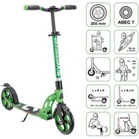 SIX DEGREES Alu Scooter 205 mm hellgrün SIX DEGREES Alu Scooter 205 mm hellgrün von Globber Deutschland GmbH