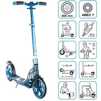SIX DEGREES Aluminium Scooter 205 mm blau von Globber Deutschland GmbH