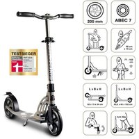 SIX DEGREES Aluminium Scooter 205 mm grau von Globber Deutschland GmbH