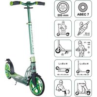 SIX DEGREES Aluminium Scooter 205 mm grün von Globber Deutschland GmbH