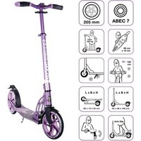 SIX DEGREES Aluminium Scooter 205 mm lila von Globber Deutschland GmbH