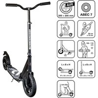 SIX DEGREES Aluminium Scooter All Terrain 300/205 mm schwarz von Globber Deutschland GmbH