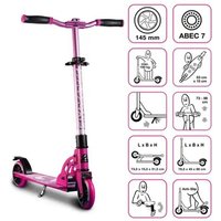SIX DEGREES Aluminium Scooter Junior 145 mm pink von Globber Deutschland GmbH
