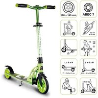 SIX DEGREES Aluminium Scooter Junior 180/145 mm grün von Globber Deutschland GmbH