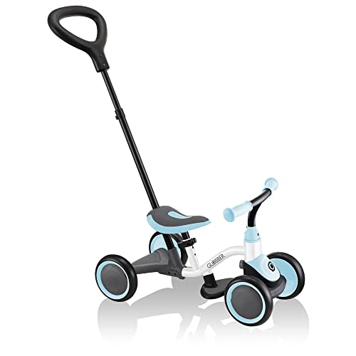 GLOBBER – LEARNING BIKE 3IN1, 3-in-1 Laufrad für Kinder zwischen 12 und 36 Monaten mit verstellbarem Sattel und Schubstange, belastbar bis 20kg. Umbaubar von 4- auf 3-Räder, Farbe: Pastellblau GLOBBER – LEARNING BIKE 3IN1, 3-in-1 Laufrad für Kinder zwischen 12 und 36 Monaten mit verstellbarem Sattel und Schubstange, belastbar bis 20kg. Umbaubar von 4- auf 3-Räder, Farbe: Pastellblau von Globber