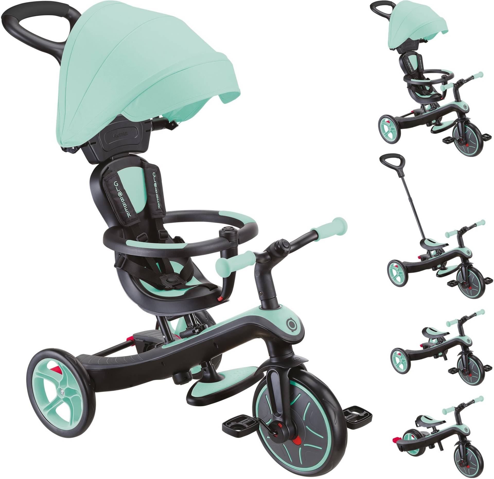 Globber Dreirad Explorer 4-in-1, Mintgrün Globber Dreirad Explorer 4-in-1, Mintgrün von Globber
