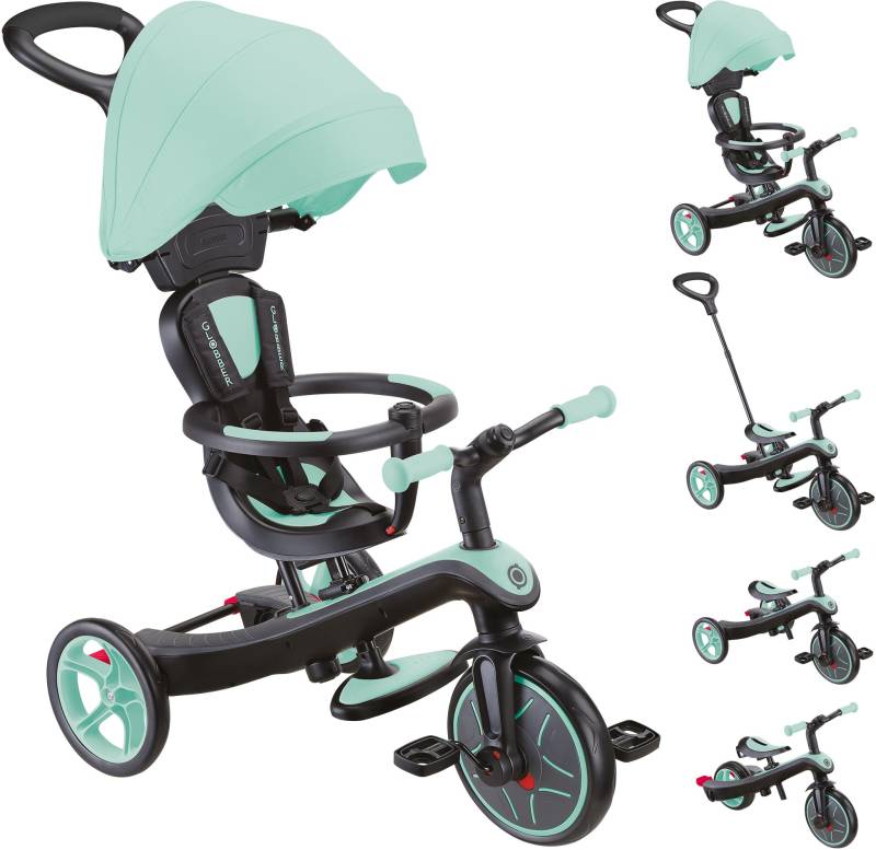Globber Dreirad Explorer 4-in-1, Mintgrün von Globber