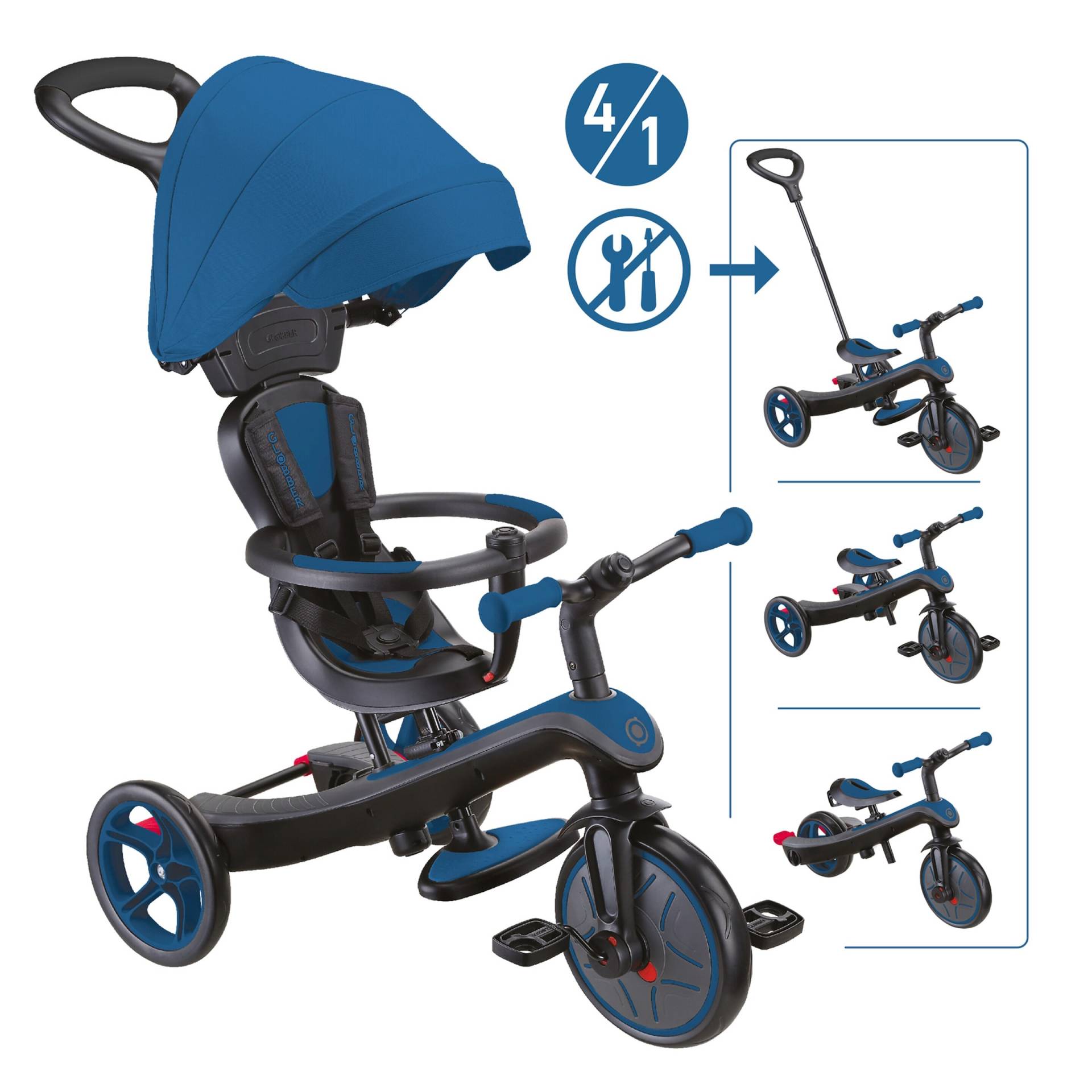 Globber Dreirad Explorer Trike 4in1 von Globber