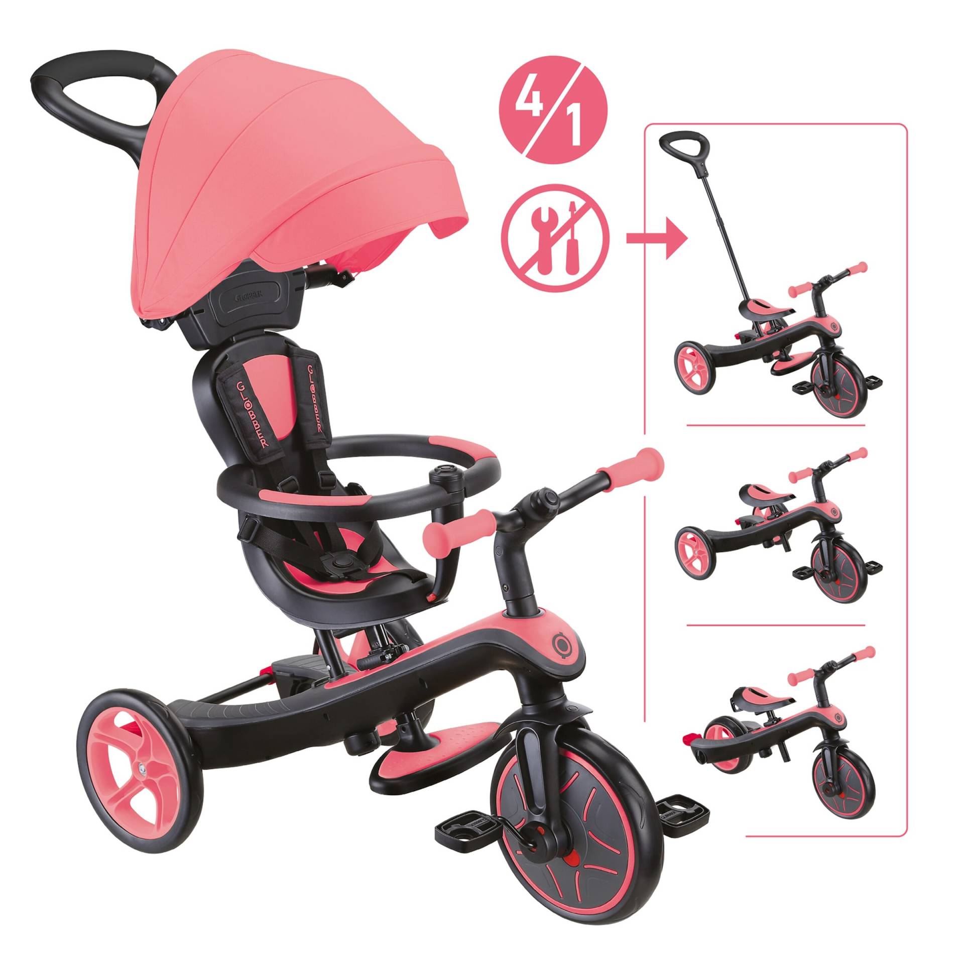 Globber Dreirad Explorer Trike 4in1 von Globber
