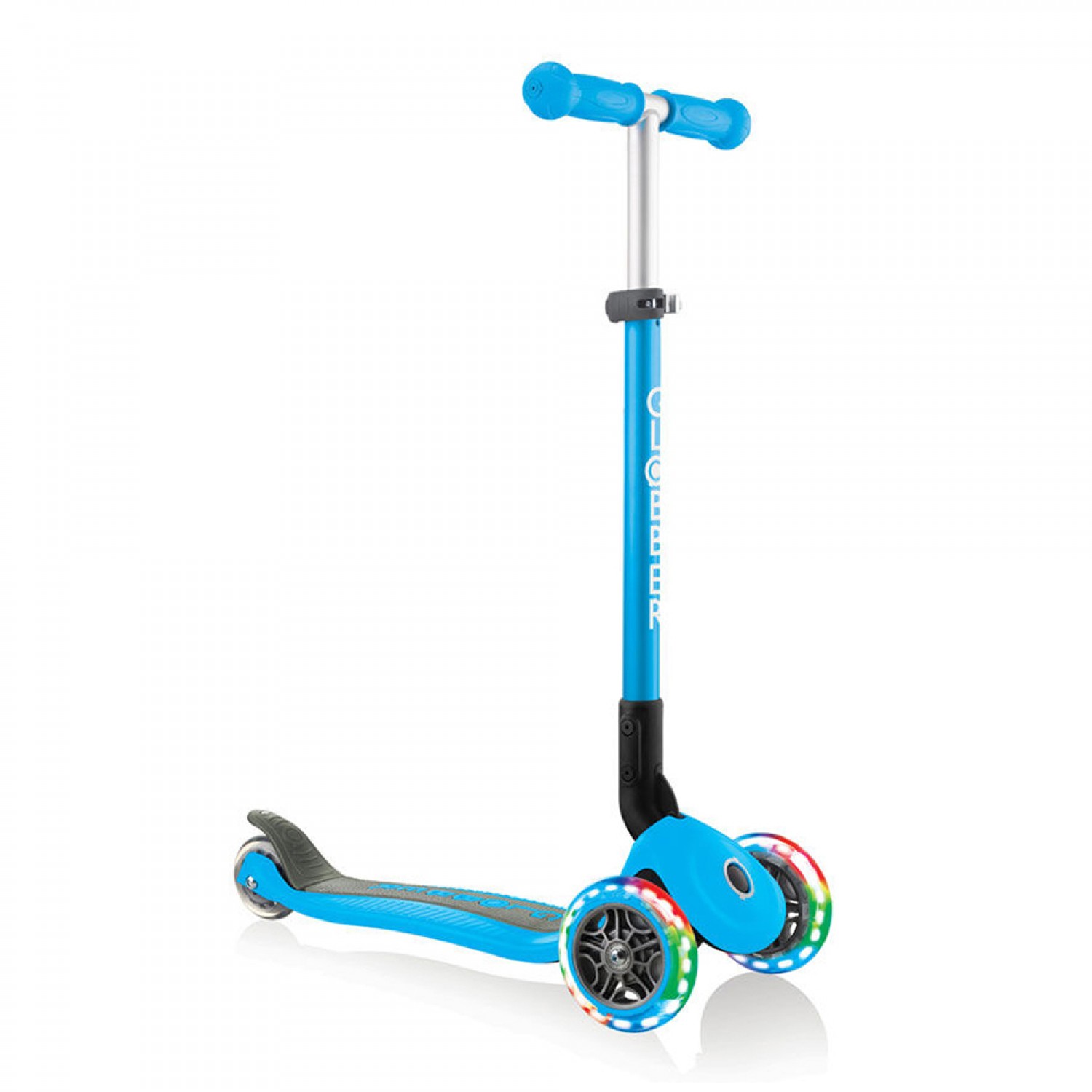 Globber Primo Faltbare Lichter Himmelblauer Roller Globber Primo Faltbare Lichter Himmelblauer Roller von Globber