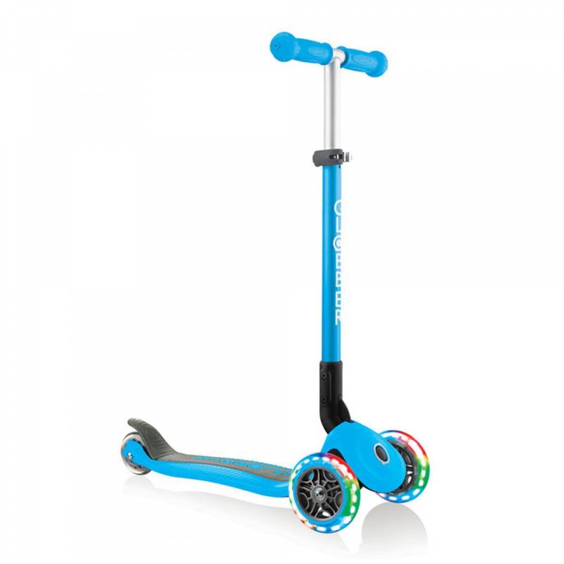 Globber Primo Faltbare Lichter Himmelblauer Roller von Globber