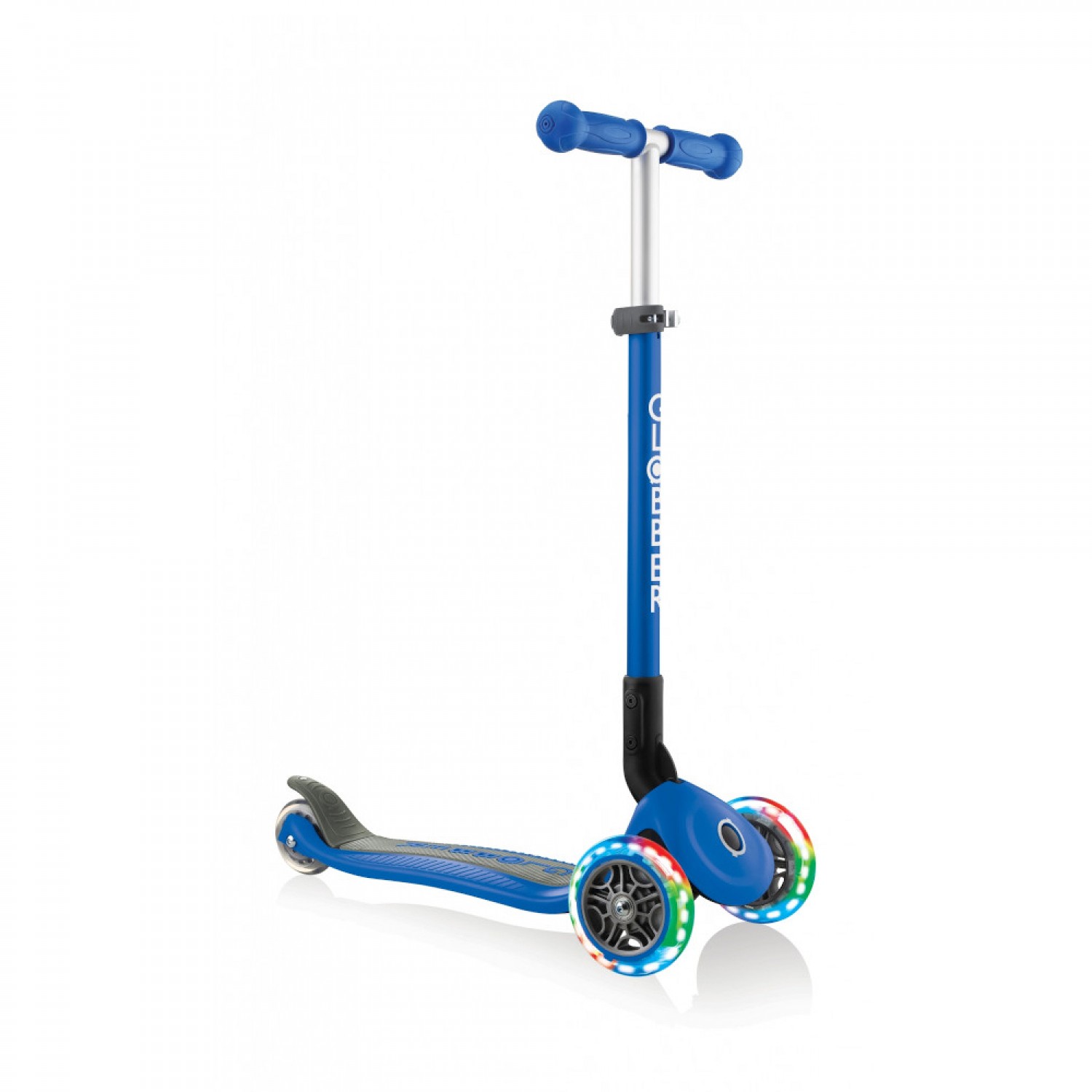 Globber Primo Faltbarer Lichter Roller Marineblau von Globber