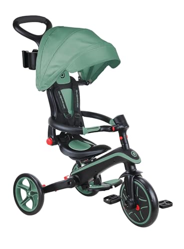 Tricycle Trike Explorer Foldable 4 EN 1 Olive von Globber