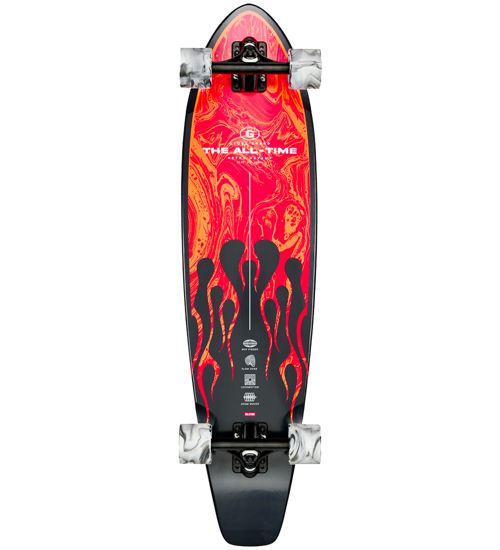Globe Skateboard - 35'' - The All-Time - Red Flames - Globe - One Size - Skateboards Globe Skateboard - 35'' - The All-Time - Red Flames - Globe - One Size - Skateboards von Globe