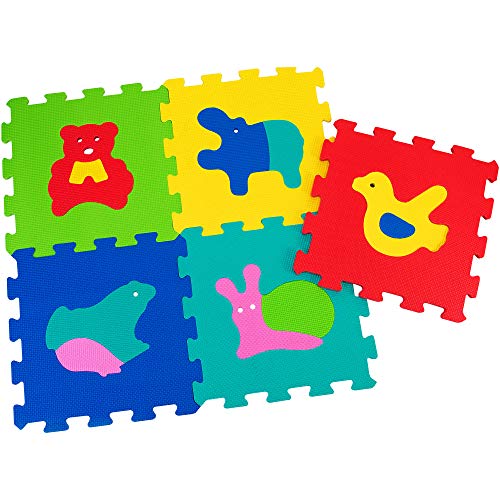 Globo Toys Globo – 5049 32 x 32 cm VITAMINA G Tiere Puzzle Fliesen (5-teilig) von Globo Toys