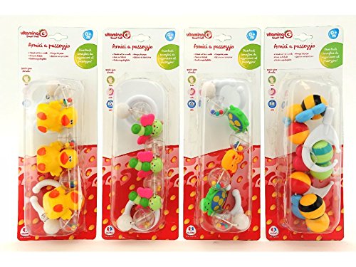 Globo Toys Globo – 5135 VITAMINA G 4 Verschiedene Baby Kette für Kinderwagen von Globo Toys