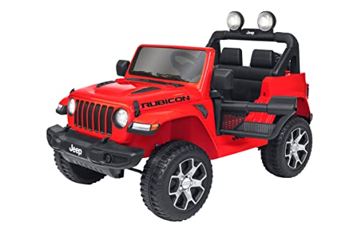 Jeep Wrangler Rubicon Rot - Elektroauto für Kinder 12 Volt mit Fernbedienung - eSpidko - Globus Spielzeug - 40452 von Globo