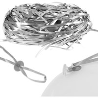 Ballonbänder mit Schnellverschluss, 100er Pack, silber Ballonbänder mit Schnellverschluss, 100er Pack, silber von Globos Europe BV