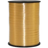 Geschenkband in matt gold, Kunststoff, 500m x 5mm Geschenkband in matt gold, Kunststoff, 500m x 5mm von Globos Europe BV