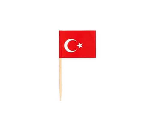 Globos 50 Flaggen Deko Picker Türkei von Globos