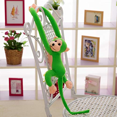 Cartoon Long Arm Monkey Weichspielzeug, Tierpuppe, hängen mit verbindenden Gliedmaßen, Baby -Kinder -Geburtstagsgeschenk (Green) von Glomora