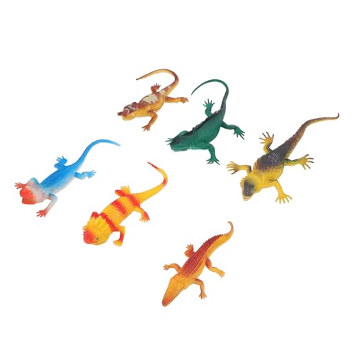 Glomora 6 PCs Echsenfiguren Set, lehrreiches frühes Lernen realistischer Reptilien -Tier Figurenspielzeug für Kinderwissenschaft Projekt Lernen Bildungsspielzeug Glomora 6 PCs Echsenfiguren Set, lehrreiches frühes Lernen realistischer Reptilien -Tier Figurenspielzeug für Kinderwissenschaft Projekt Lernen Bildungsspielzeug von Glomora