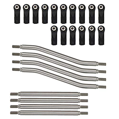 Glomora 8pcs/Set RC -Lenkverbindungsstabend Edelstahl Ersatzteile für axiale Capra AXI03004 Modellautos geeignet Glomora 8pcs/Set RC -Lenkverbindungsstabend Edelstahl Ersatzteile für axiale Capra AXI03004 Modellautos geeignet von Glomora