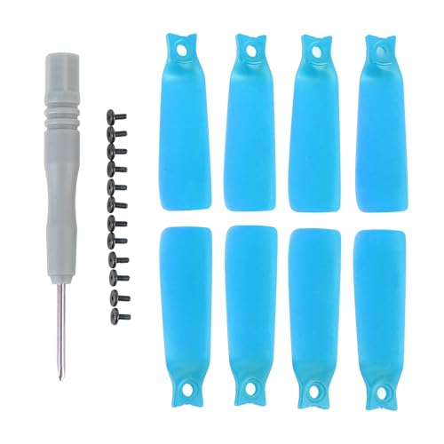 Glomora 8pcs Drohnen -Propeller niedrige Geräusche Leichte Drohnen -Propeller -Klingen für Flip -Drohne (Blue) von Glomora