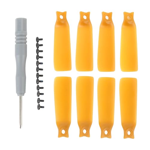 Glomora 8pcs Drohnen -Propeller niedrige Geräusche Leichte Drohnen -Propeller -Klingen für Flip -Drohne (Orange) von Glomora