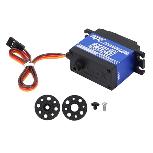 Glomora Digital Servo, 25 kg kontinuierliche Rotation Metall Digitales Servo für RC -Roboter mit Zubehör und Schrauben Glomora Digital Servo, 25 kg kontinuierliche Rotation Metall Digitales Servo für RC -Roboter mit Zubehör und Schrauben von Glomora
