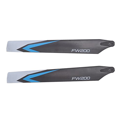 Glomora Fernbedienung Hubschrauberpropeller, hohe Zähigkeit sicherer RC -Hubschrauberzubehör für Fliegenflügel FW200 RC Hubschrauberzubehör (Blue) von Glomora