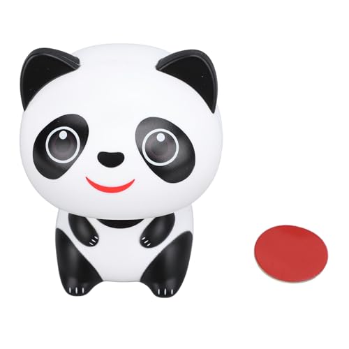 Glomora Solar-Panda-Ornament, solarbetriebene nickende Panda-Figur, ABS-Lichterkennung, niedlicher lächelnder Panda, Auto-Armaturenbrett-Ornament für Heimdekoration, Einweihungs Glomora Solar-Panda-Ornament, solarbetriebene nickende Panda-Figur, ABS-Lichterkennung, niedlicher lächelnder Panda, Auto-Armaturenbrett-Ornament für Heimdekoration, Einweihungs von Glomora