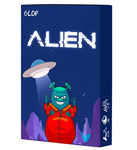 Glop Alien, Brettspiele für Erwachsene, Familien und Kinder ab 8 Jahren, Kartenspiel, Gesellschaftsspiele für Erwachsene, Für 2–8 Spieler, Pro Runde 10 Minuten, Brettspiel, Geschenk von Glop