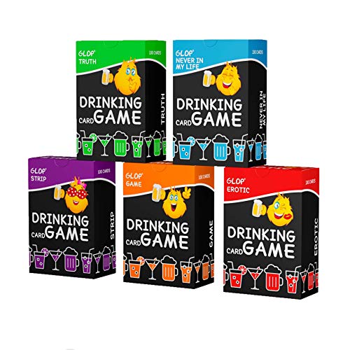 Glop 500 Cards - Drinking Games - Drinking Games for Adults Party - Adult Board Game - Fun Card Games - Gift for Men and Women von Glop