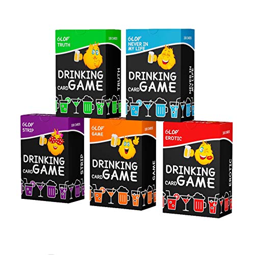 Glop 500 Cards - Drinking Games - Drinking Games for Adults Party - Adult Board Game - Fun Card Games - Gift for Men and Women von Glop