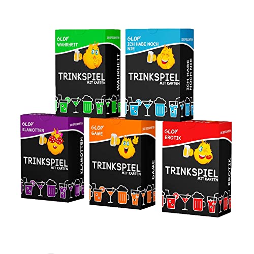 Glop 500 Spielkarten - Trinkspiel - Spiele für Erwachsene - Trinkspiele - Partyspiele - Splielabend - Witziges Spiel - Saufspiel - Kartenspiel - Lustige Geschenke - Trinkspiele für Erwachsene Glop 500 Spielkarten - Trinkspiel - Spiele für Erwachsene - Trinkspiele - Partyspiele - Splielabend - Witziges Spiel - Saufspiel - Kartenspiel - Lustige Geschenke - Trinkspiele für Erwachsene von Glop