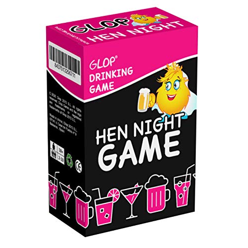 Glop Hen Night - Hen Party Games - Drinking Games - Hen Night Party Games - Bride to Be - Board Game - 100 Cards von Glop